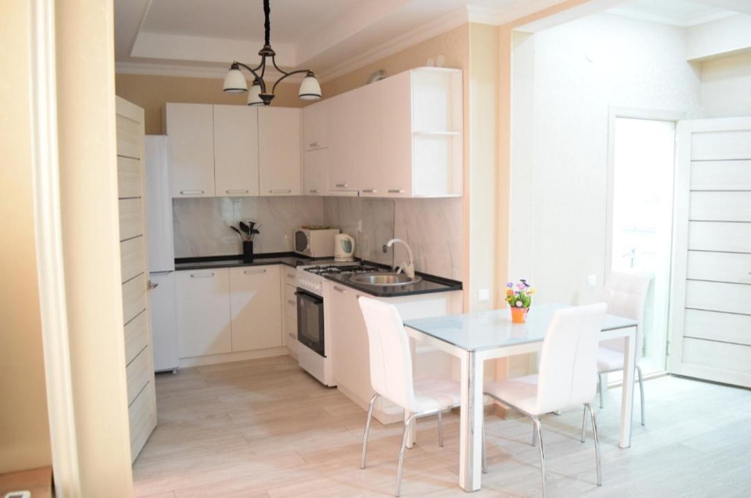White Apartment With Panoramic View In The Center Bisjkek Buitenkant foto